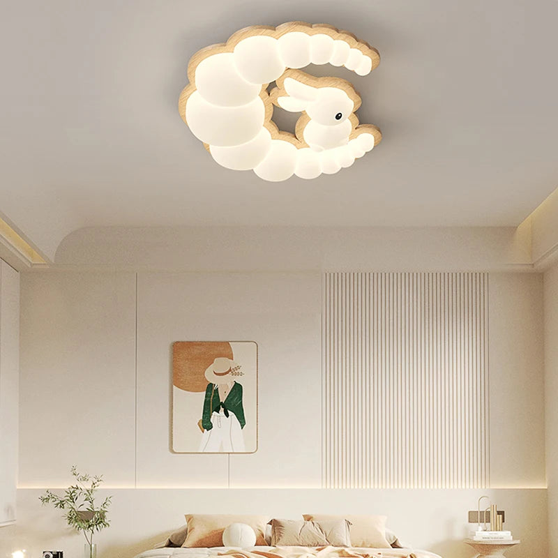 lustre led intelligent avec télécommande pour décoration moderne