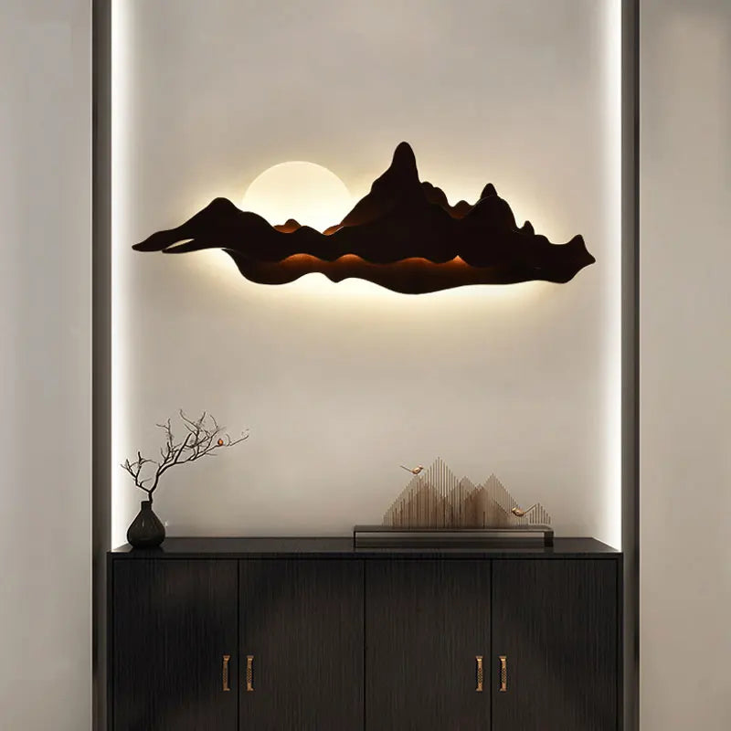 applique murale en bois design moderne pour intérieur lumineux