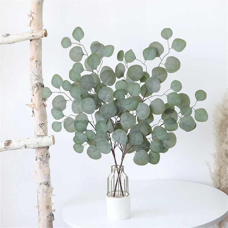 plantes artificielles eucalyptus pour décoration mariage et jardin