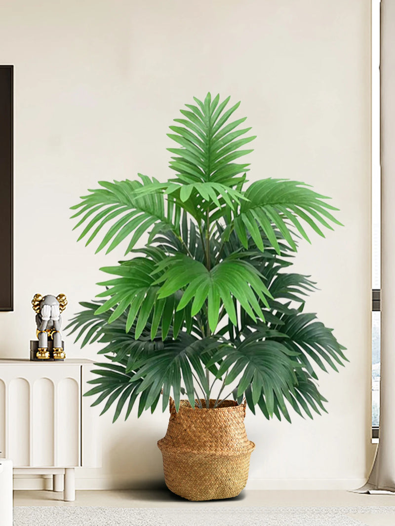 palmier artificiel avec feuilles tropicales pour décoration intérieure