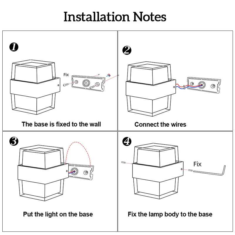 applique murale led moderne pour extérieur et intérieur