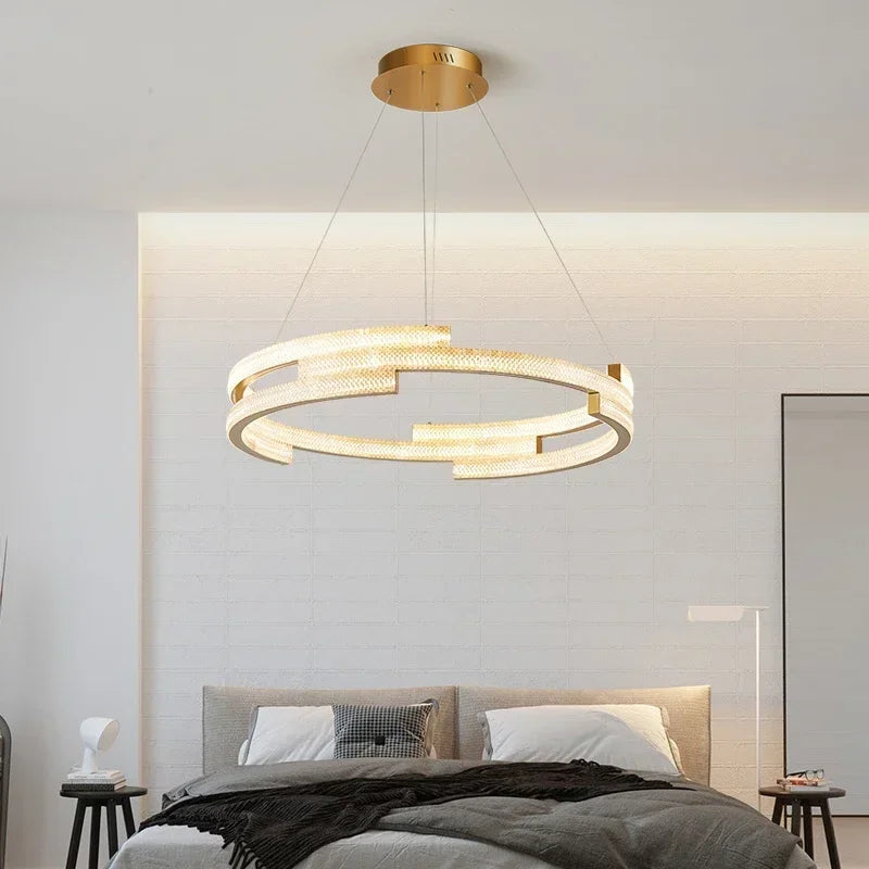 suspension moderne en led pour décoration intérieure élégante