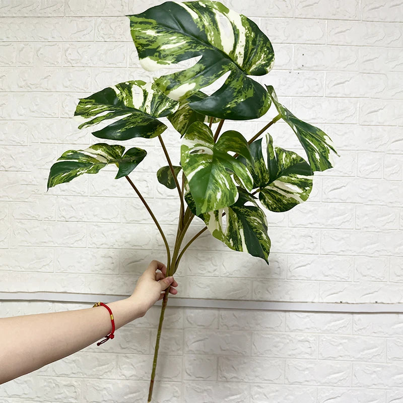 plantes artificielles grandes monstera pour décoration intérieure et extérieure