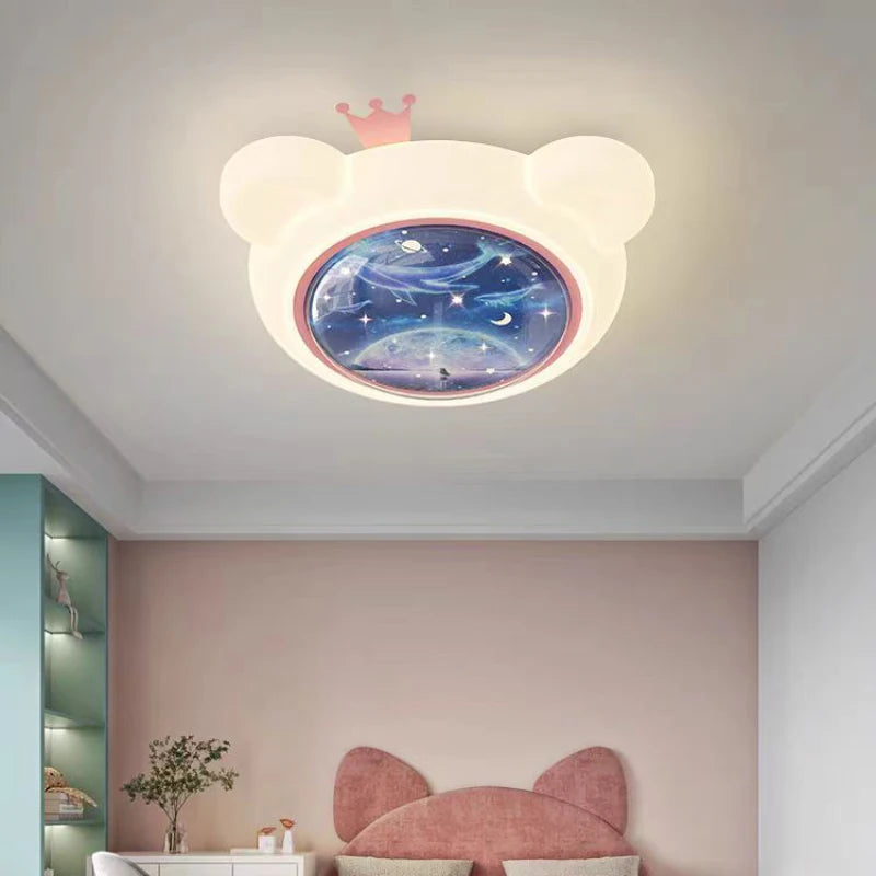 plafonnier led ciel étoilé style créatif pour enfant