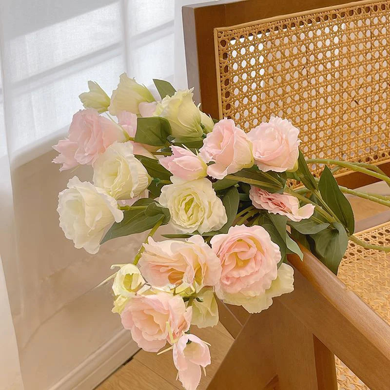 grandes roses artificielles en soie pour décorations diverses