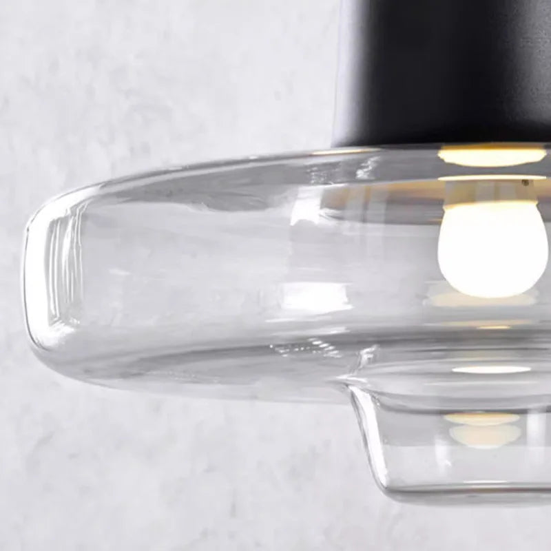 Suspension LED en verre au design nordique minimaliste