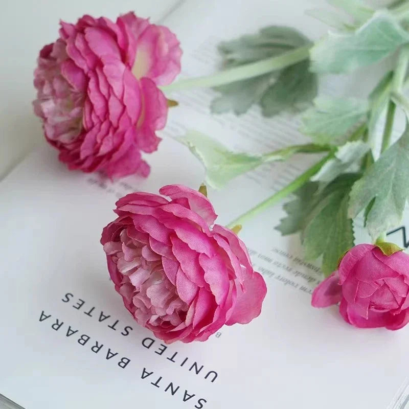 bouquet de pivoines artificielles pour décoration mariage fête