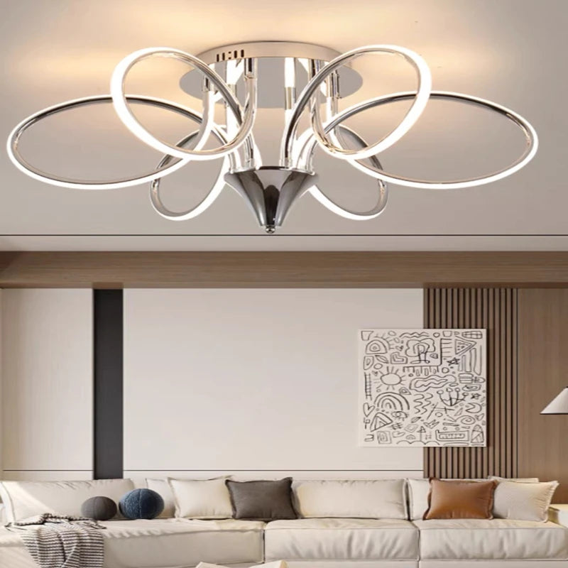 plafonnier led lumineux pour décoration intérieure moderne 2024