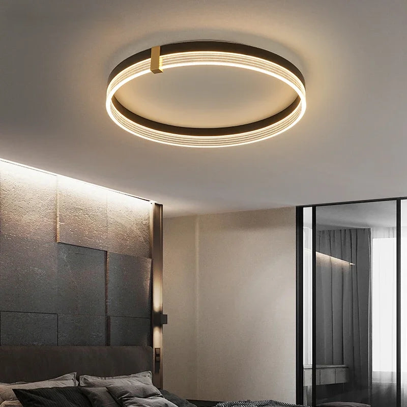 plafonnier led moderne avec télécommande design épuré et élégant