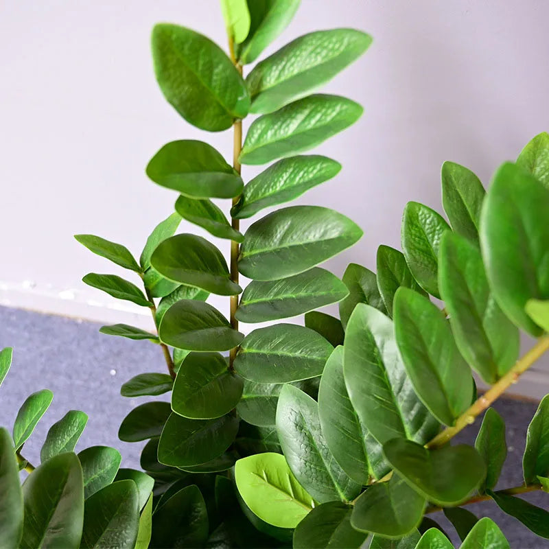 grandes branches artificielles de ficus pour décoration tropicale