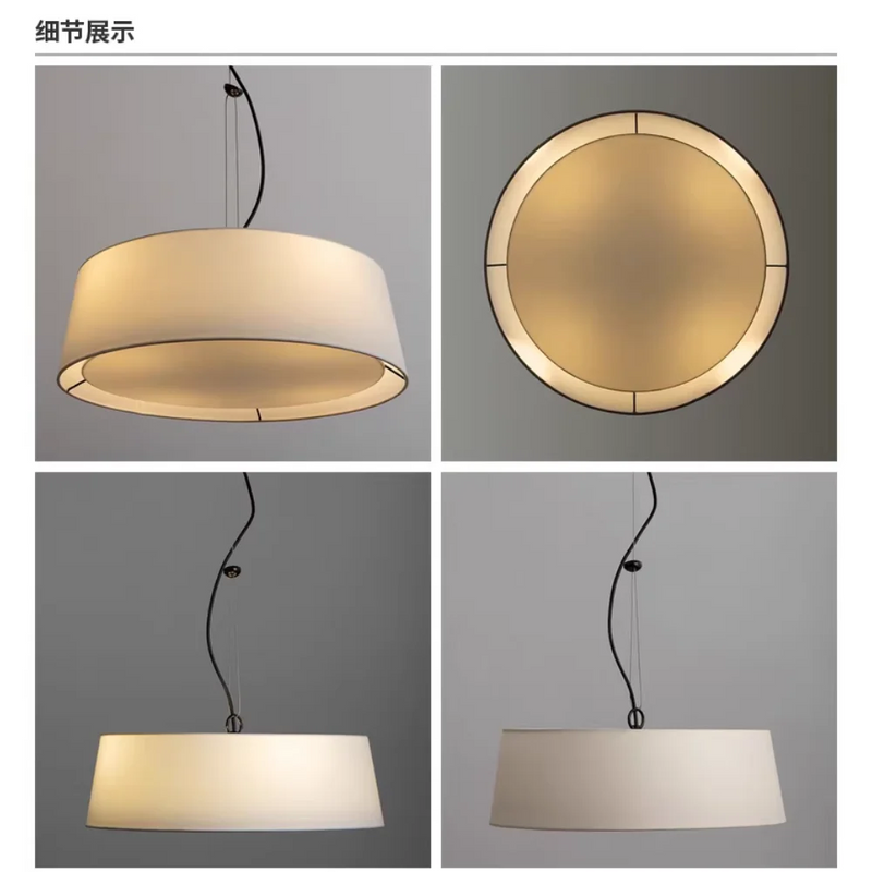 lustre lin moderne minimaliste chinois suspension japonais wabi-sabi