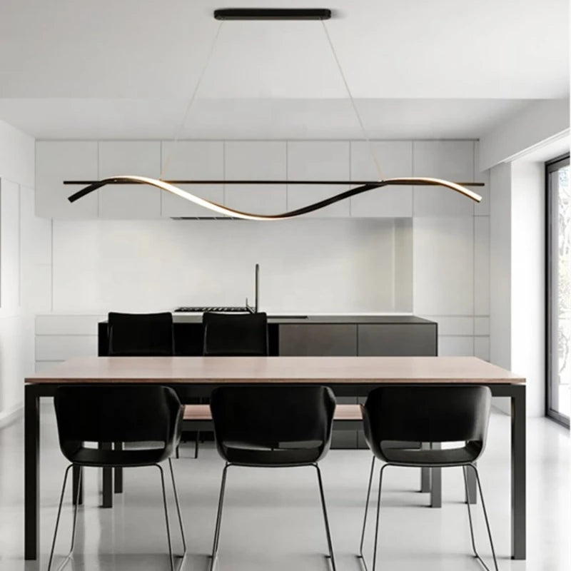 suspension en led design moderne pour décoration intérieure