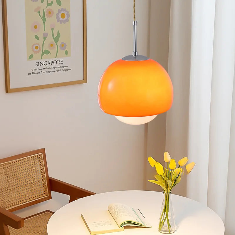 lampe suspendue nordique en verre pour intérieur décoratif