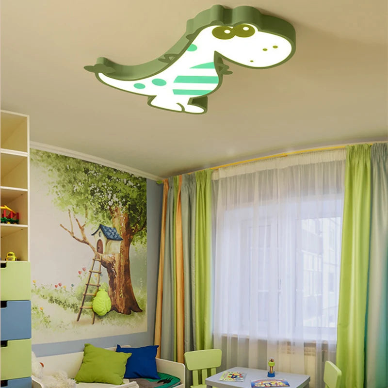 lampe dinosaure mignonne pour chambre d'enfants moderne et créative