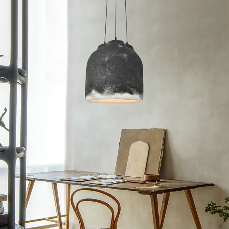 Designer Dining Room Wabi Sabi Chandelier Coffee Model House Personality LED Decor Light Creative Table Bar Kitchen Pendant Lamp