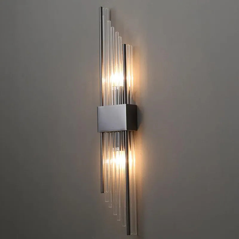 applique murale led en cristal luxe design nordique pour intérieur élégant