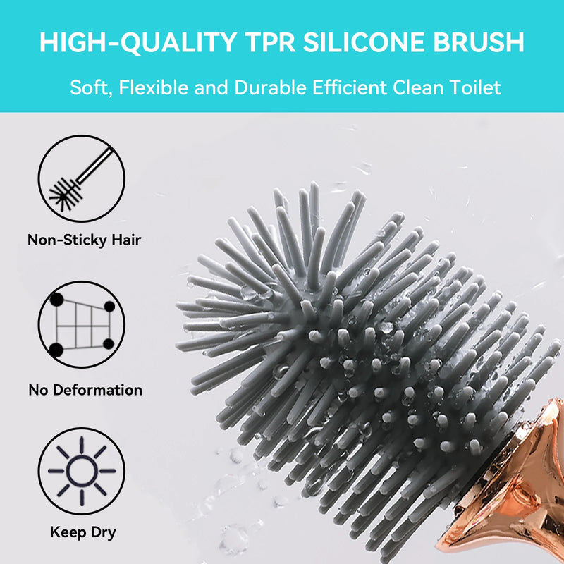 brosse en silicone avec support pour nettoyage moderne et durable