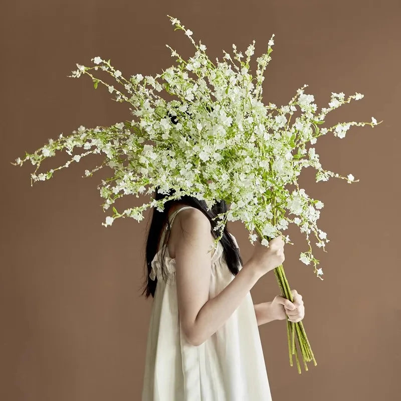 fleur de saule artificielle pour décoration et photographie