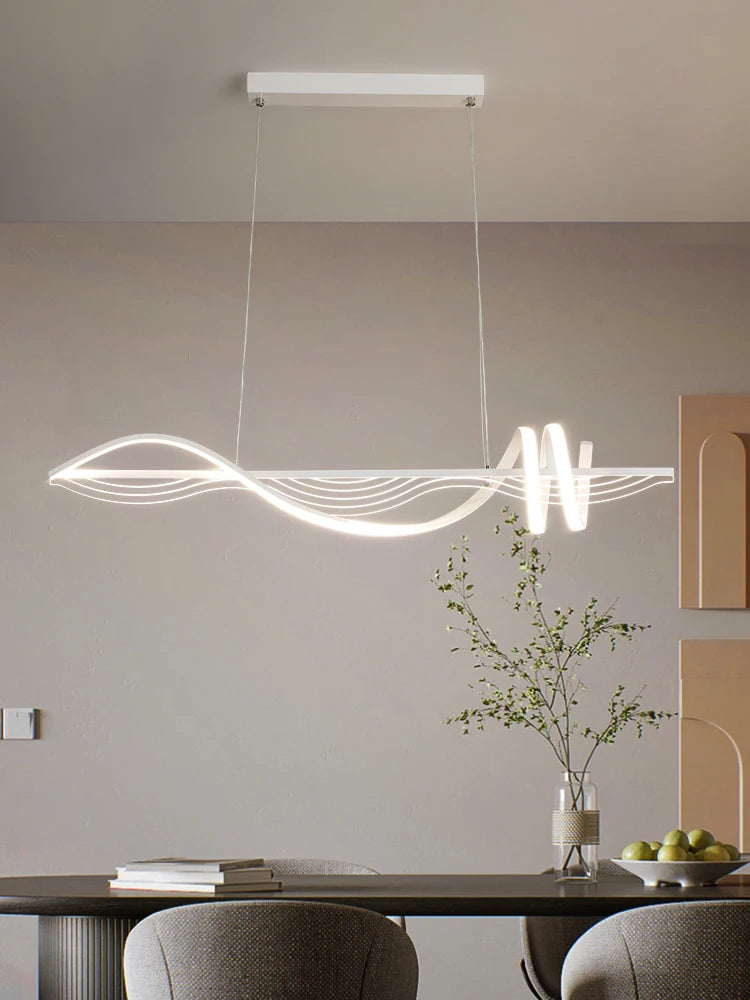 lustre led moderne suspension design minimaliste pour intérieur