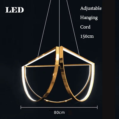 lustre led minimaliste à intensité variable tendance éclairage intérieur