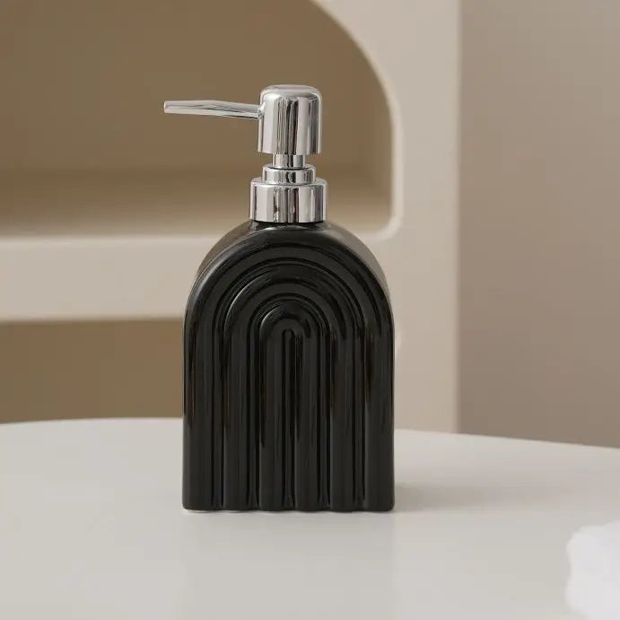 distributeur de savon en céramique pour shampoing et eau portable