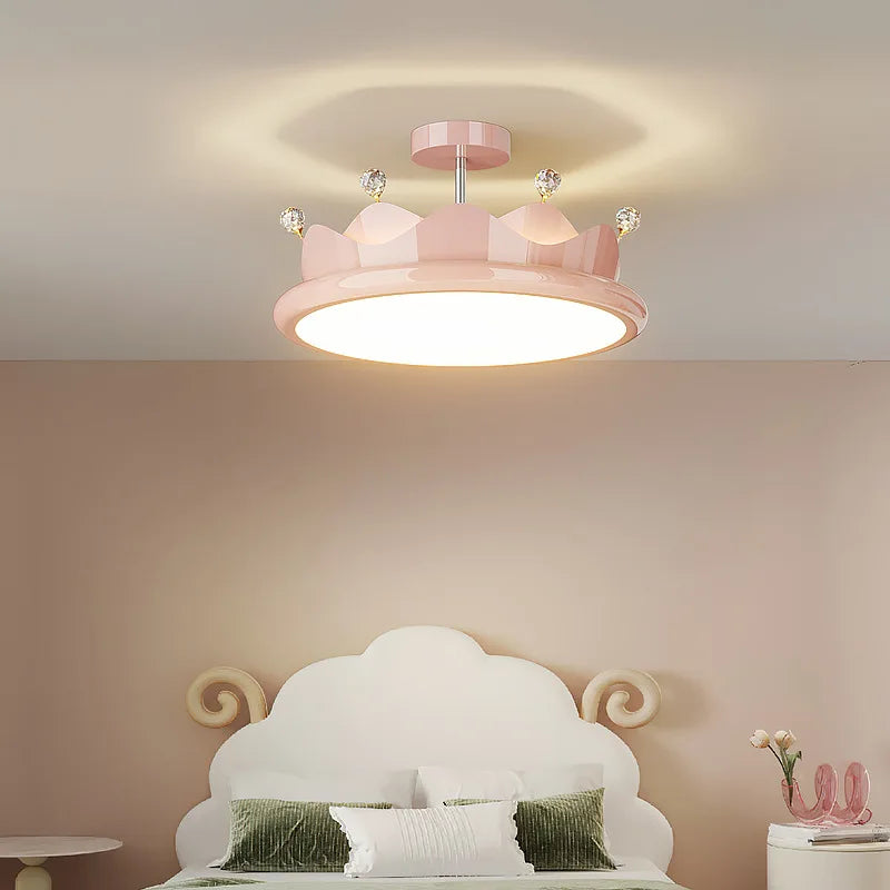 lustre romantique en cristal pour chambre d'enfant princesse