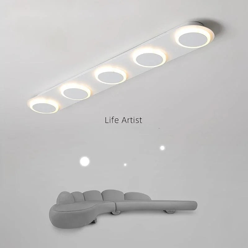 LED Long Pole Creative Chandelier, Used For Living Rooms, Bedrooms, Dining Rooms, Indoor Corridors, Balcony Entrances, And Home