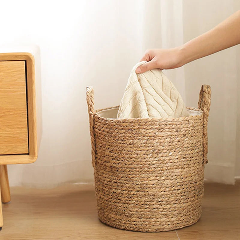 panier de rangement en osier pour divers articles et plantes