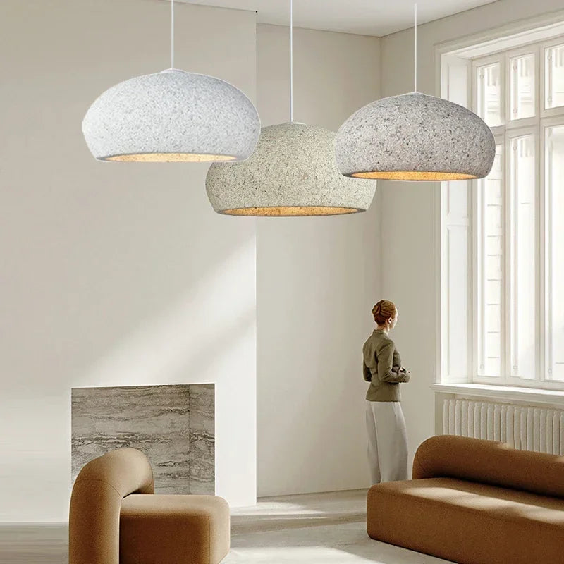 wabi-sabi nordique led suspension lumières minimaliste décor maison