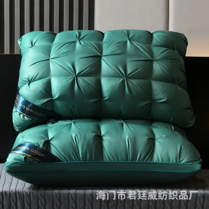 oreillers en duvet 3D doux et confortables pour un sommeil réparateur