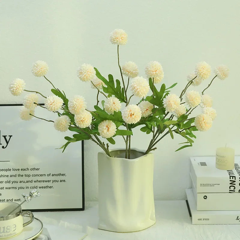 branche de chrysanthème artificielle pour décoration florale élégante