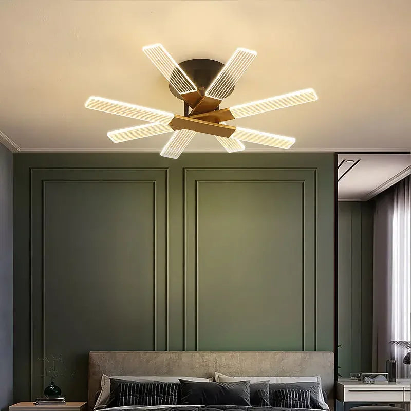 lustre acrylique dimmable moderne pour décoration intérieure élégante