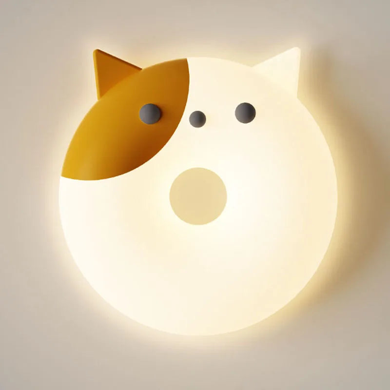 plafonnier led chat mignon pour chambre d'enfant prince et princesse