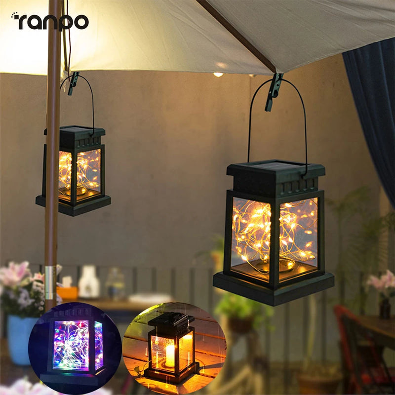 lampes solaires extérieures lanternes décoratives pour jardin et balcon