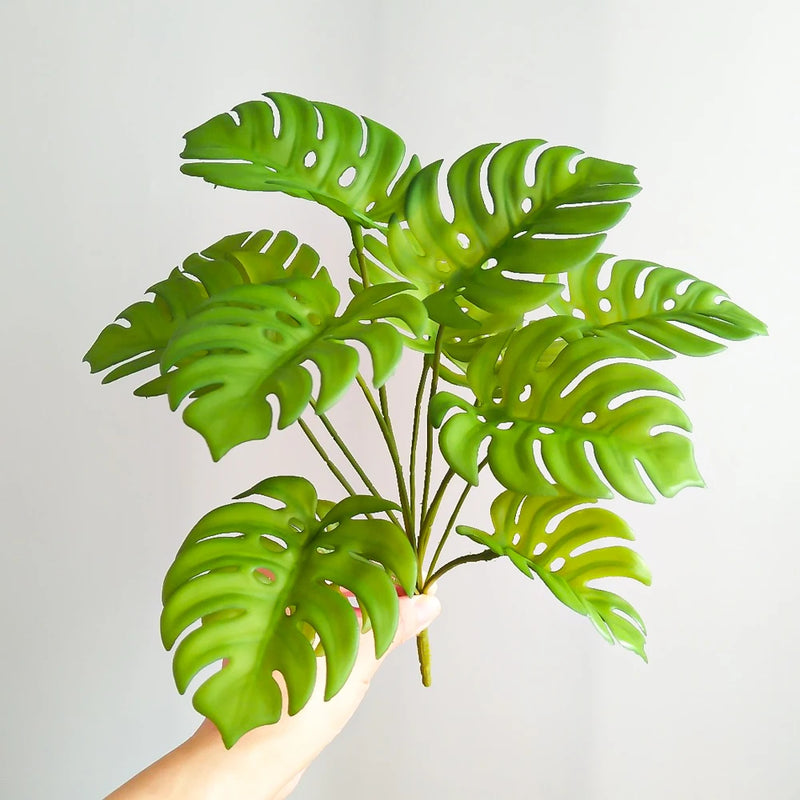 fausse plante tropicale monstera pour décoration intérieure et extérieure