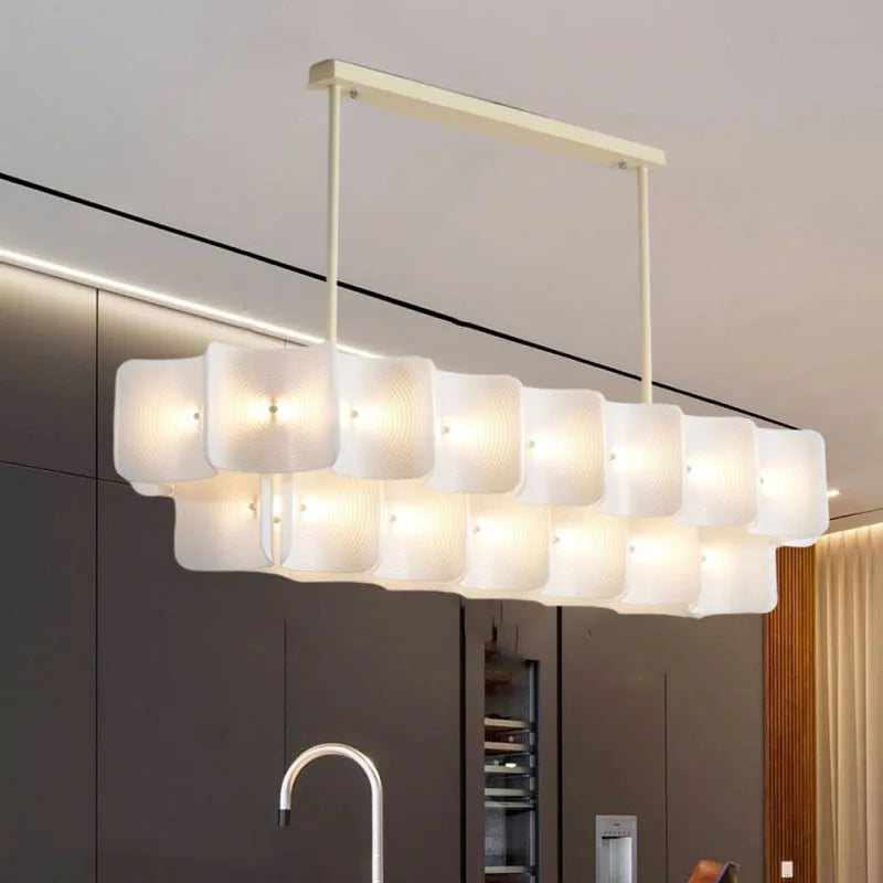 lustre led moderne style 	 acrylique gradation variable