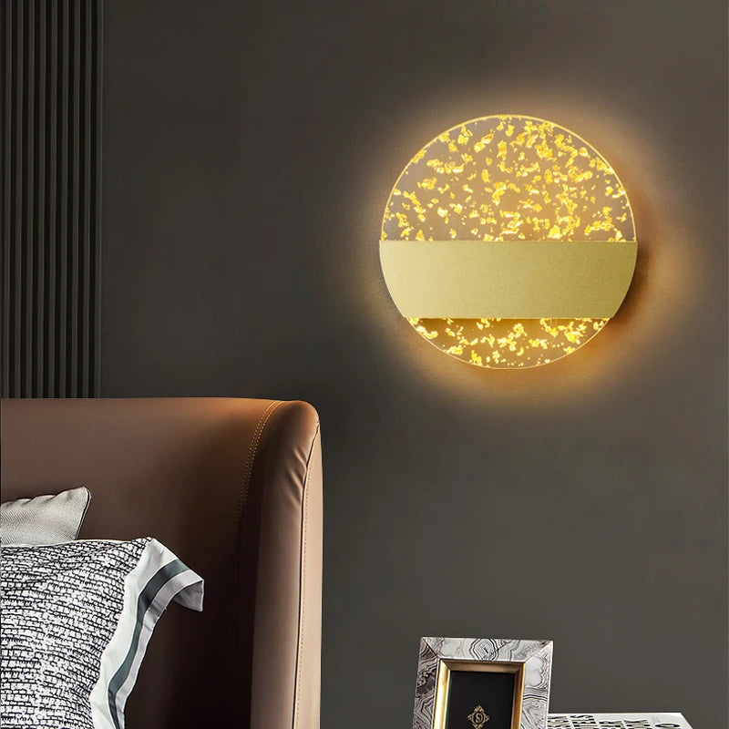 applique murale led de luxe en plumes minimaliste moderne