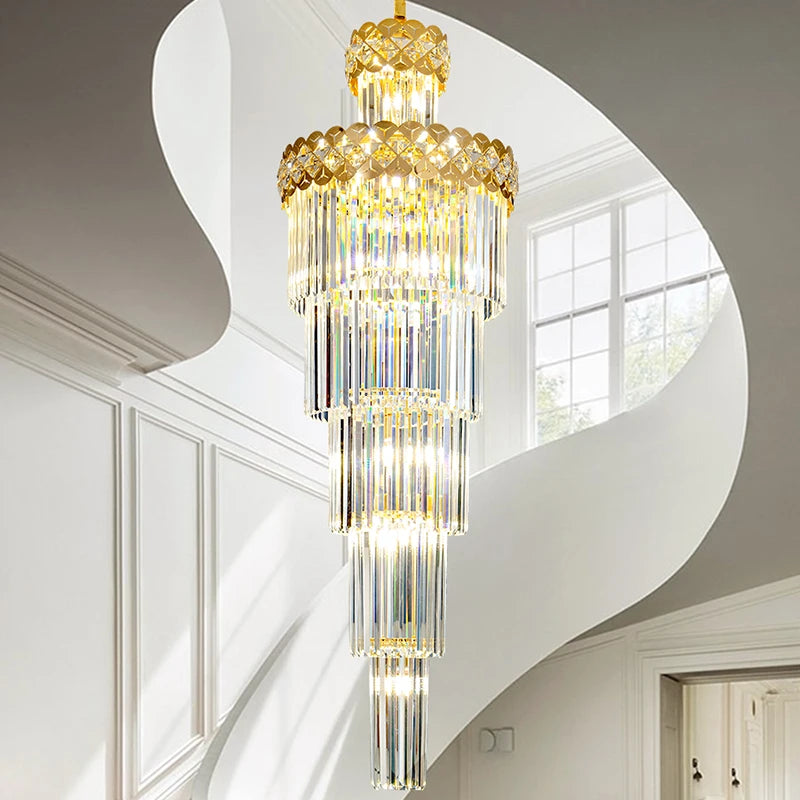 lustre design en cristal pour intérieur moderne et élégant