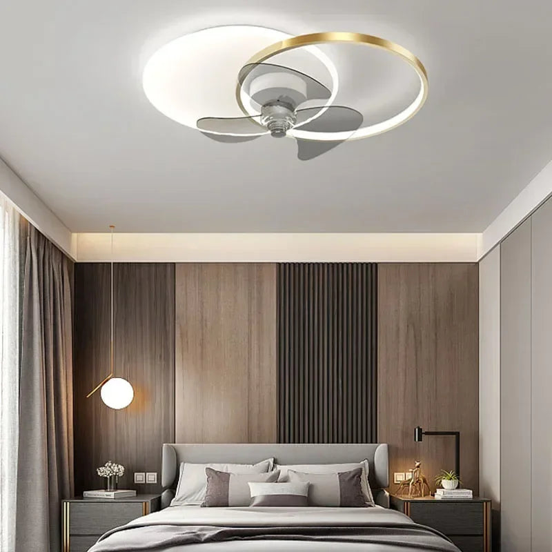 plafonnier ventilateur avec lumière à distance pour intérieur