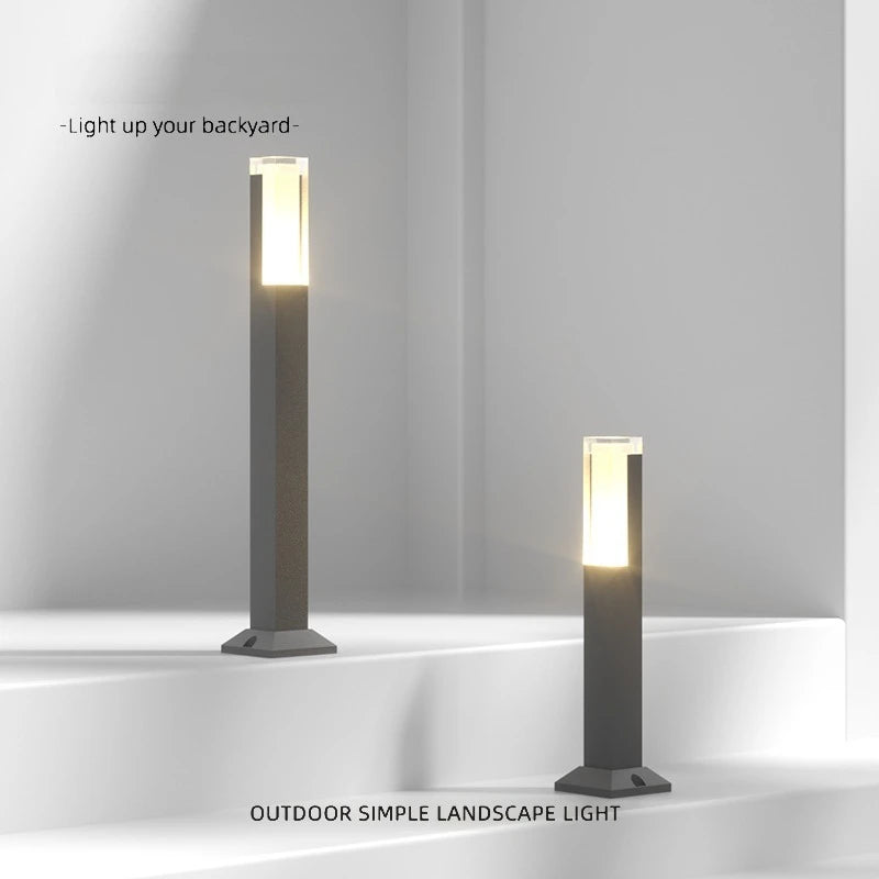 lampe led imperméable moderne pour extérieur en aluminium