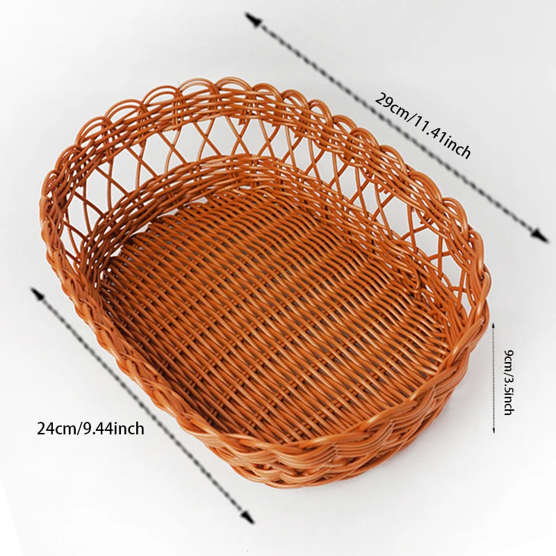 panier de rangement tissé pour collations et fruits