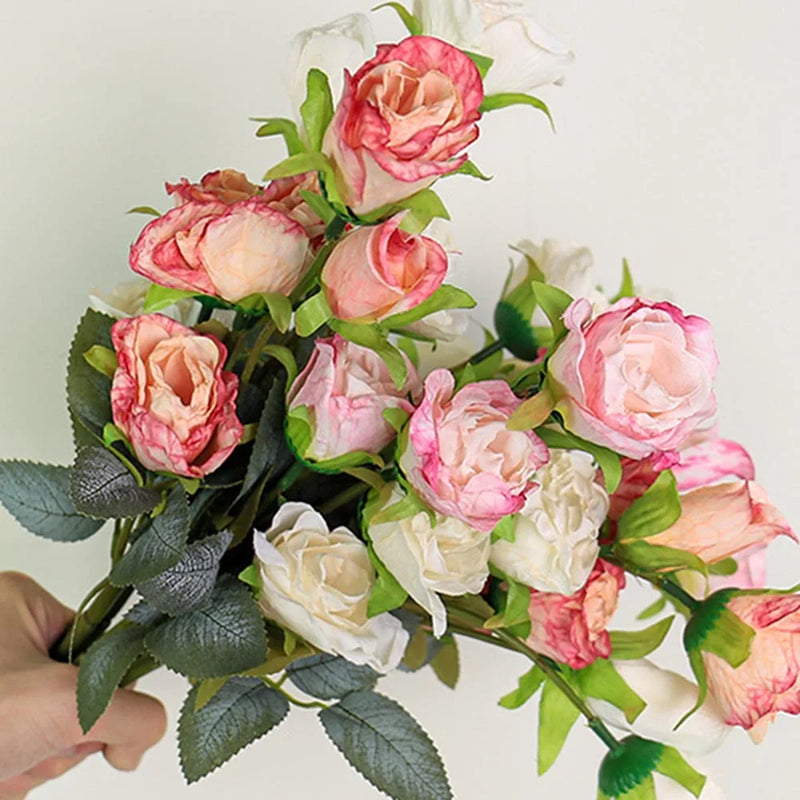 fleurs de rose artificielles pour mariage anniversaire et décoration festive