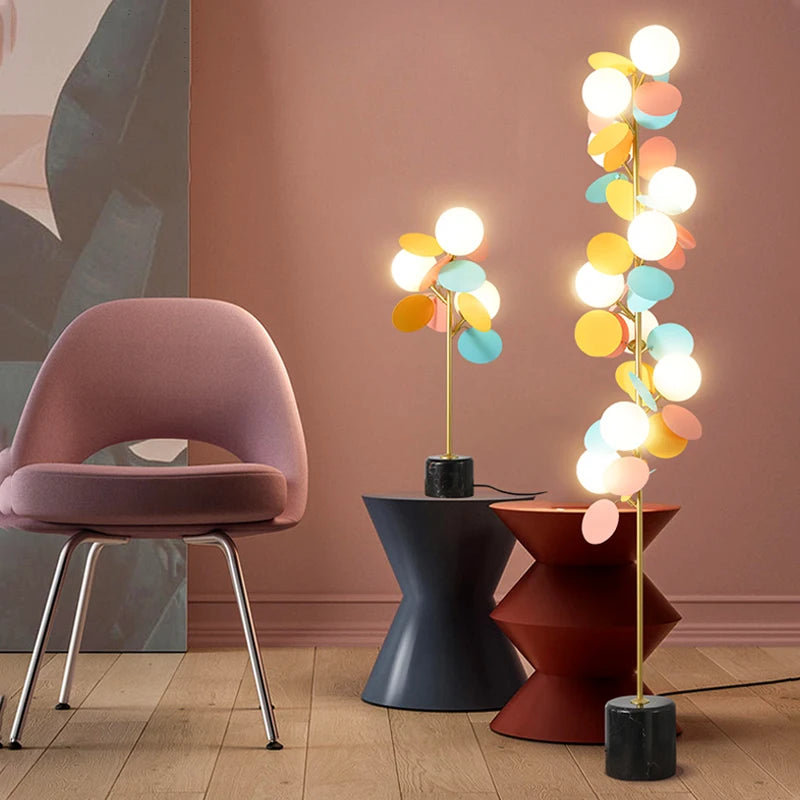 lampe led luxueuse minimaliste à feuilles décorative nouvelle collection