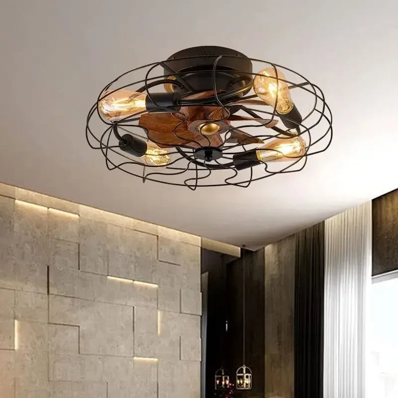 plafonnier ventilateur de plafond avec lumières et télécommande