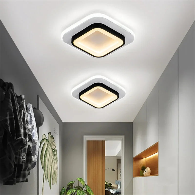 plafonnier moderne à leds design rond ou carré pour décoration intérieure