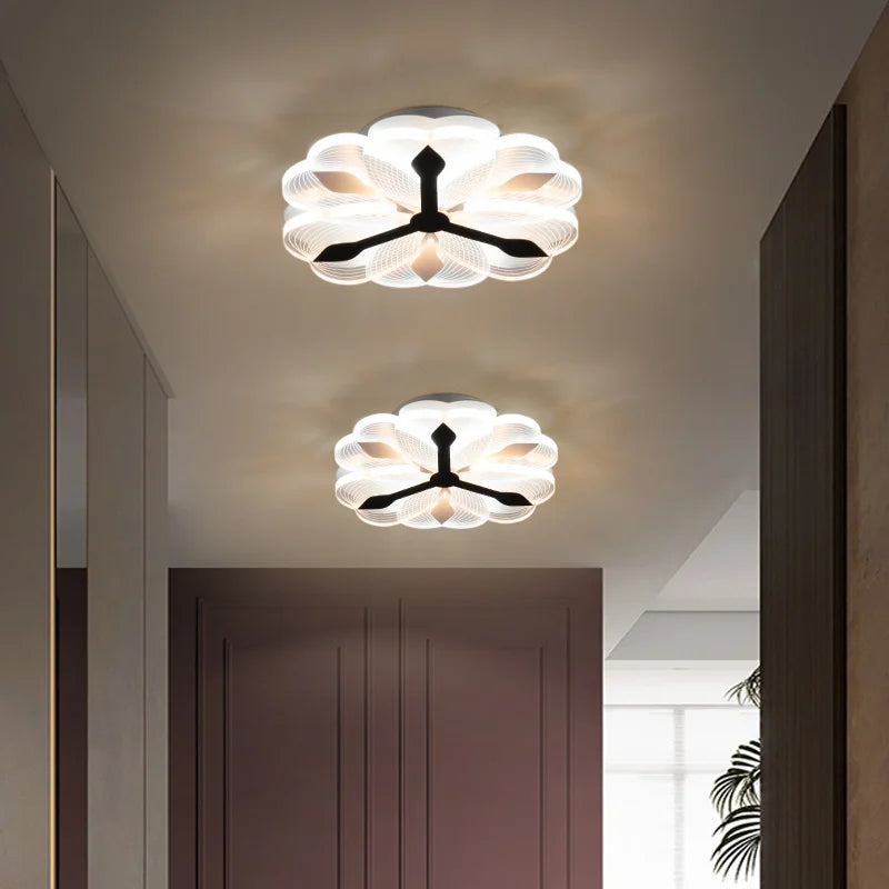 plafonnier led moderne en acrylique pour décoration intérieure