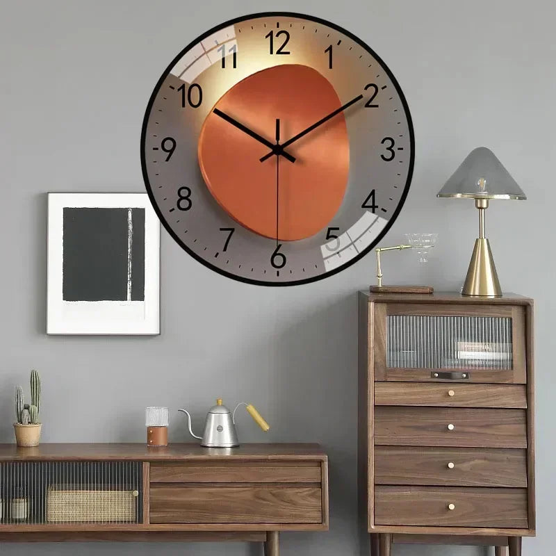 horloge murale silencieuse à piles design moderne pour tous les espaces