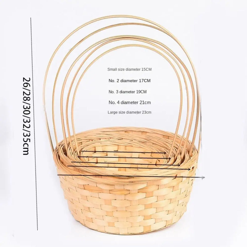 panier de rangement fait main en rotin multifonction pour cuisine ou fleurs