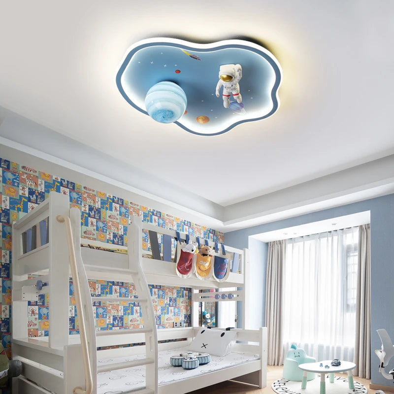 lampe led dessin animé astronaute pour enfants protection yeux