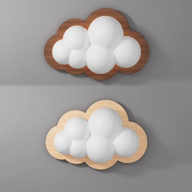 applique murale nuage décorative pour chambre d'enfant